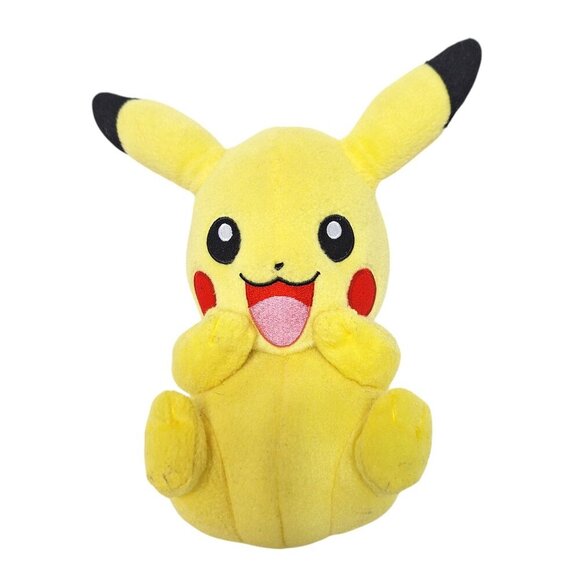 Tomy Pokemon Pikachu Yellow Plush Stuffed Animal 2017 8.5" - Picture 1 of 6